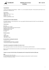 Lecma RC GL 03 Building Instructions