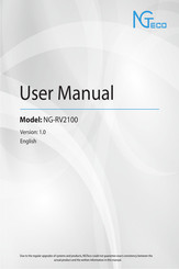 NGTeco NG-RV2100 User Manual