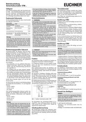 EUCHNER STM2 Operating Instructions Manual