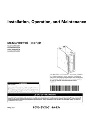 Trane P0V0B000M40SDA Installation, Operation And Maintenance Manual