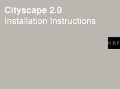 HBF Furniture Cityscape 2.0 Installation Instructions Manual
