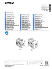 Siemens SIRIUS 3RT1.7 Operating Instructions Manual