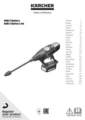 Kärcher KHB 5 Battery Instructions Manual