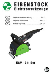 EIBENSTOCK ESM 1311 Set Original Instructions Manual