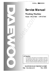 Daewoo DW-X700C Service Manual