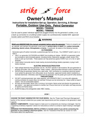 strike force TB9000E Owner's Manual