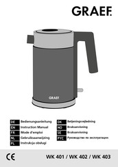 Graef WK 403 Instruction Manual