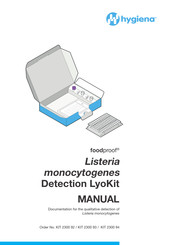 Hygiena foodproof 2300 92 Manual