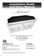 Nauxus NX-E90-36 Installation Manual And User's Manual