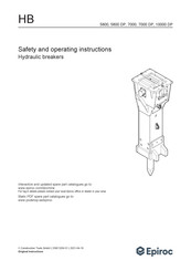Epiroc HB 10000 DP Safety And Operating Instructions Manual
