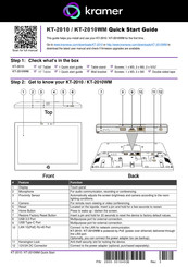 Kramer KT-2010WM Quick Start Manual