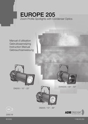 ADB Stagelight EUROPE 205 Instruction Manual