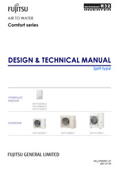 Fujitsu Waterstage Split Comfort WOYA100KLT Design & Technical Manual