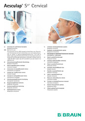 B. Braun Aesculap S4 Cervical Instructions For Use/Technical Description