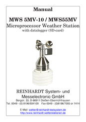 Reinhardt MWS 55M Manual