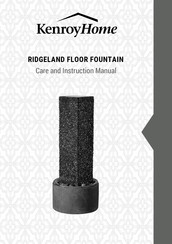 Kenroy Home RIDGELAND 51040BL Care And Instructions Manual