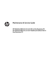 HP EliteOne 800 G4 Maintenance & Service Manual