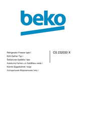 Beko CS 232030 X Manual