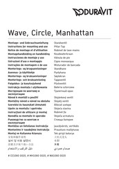 DURAVIT Circle CE1080 0020 Instructions For Mounting And Use