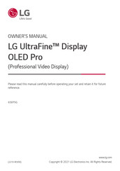 LG UltraFine 65EP5G Owner's Manual