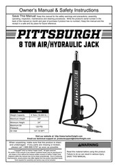 Pittsburgh 58816 Owner's Manual & Safety Instructions
