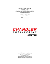 Ametek CHANDLER ENGINEERING 1200 Instruction Manual