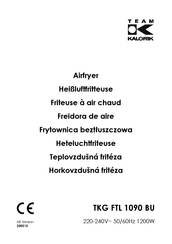 Team Kalorik TKG FTL 1090 BU Manual