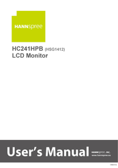 HANNspree HC241HPB User Manual