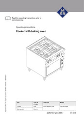 MKN OPGHED4EB Operating Instructions Manual