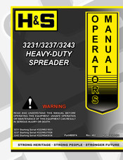 H&S S3231 Operator's Manual