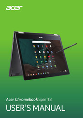 Acer Chromebook Spin 13 User Manual
