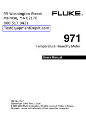 Fluke 971 CAL User Manual