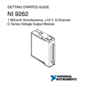 National Instruments 9262 Getting Started Manual