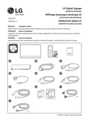 LG 55EW5TK-A.AUS Installation Manual