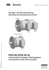 Baumer Hubner Berlin POG 86E Mounting And Operating Instructions