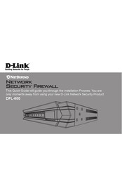 D-Link NetDefend DFL-800 Quick Manual