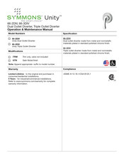 Symmons Unity 66-3DIV Operation & Maintenance Manual