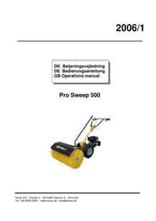 Texas A/S Pro Sweep 500 Operation Manual
