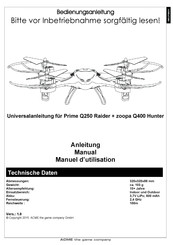 ACME Prime Q250 Raider Manual
