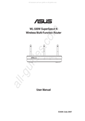 Asus SuperSpeed N WL-500W User Manual