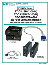 NTI XTENDEX ST-C5USBV2A-300 Installation And Operation Manual