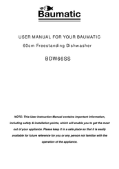 Baumatic BDW66SS User Manual