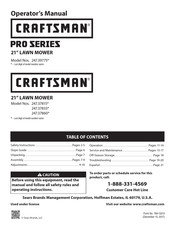Craftsman 247.37860 Operator's Manual