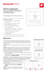 Honeywell T6 Pro Hydronic Manuals | ManualsLib
