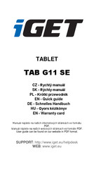Iget TAB G11 SE Quick Manual