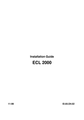 Danfoss ECL 2000 Installation Manual