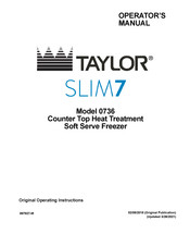 Taylor SLIM7 Operator's Manual