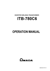 Amada ITB-780C6 Operation Manual
