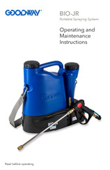 Goodway BIO-JR Operating And Maintenance Instructions Manual