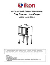 Ikon IGCO Installation & Operation Manual